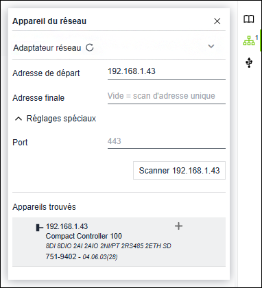 Sélection de produits « Appareils du réseau »