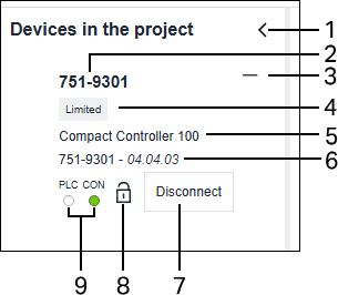 Devices in the Project