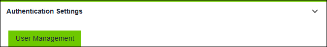 Side Menu > Settings > “Authentication Settings” Area