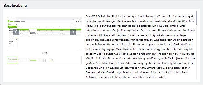 Beschreibung der Komponente