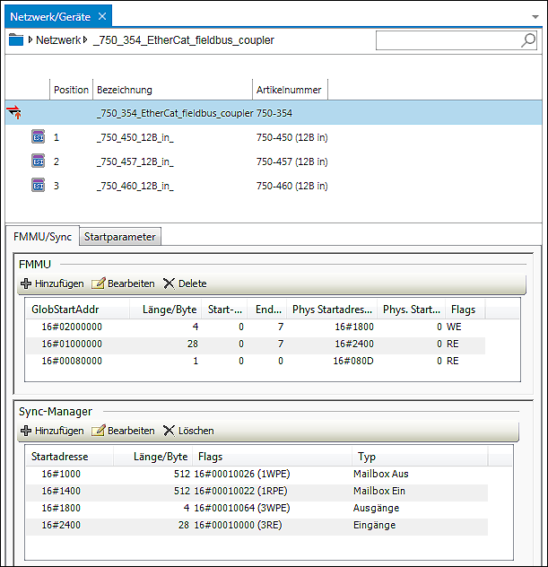 EtherCAT-Datenpunktkonfigurator