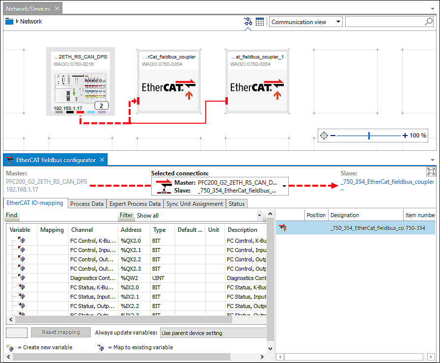 EtherCAT Fieldbus Configurator