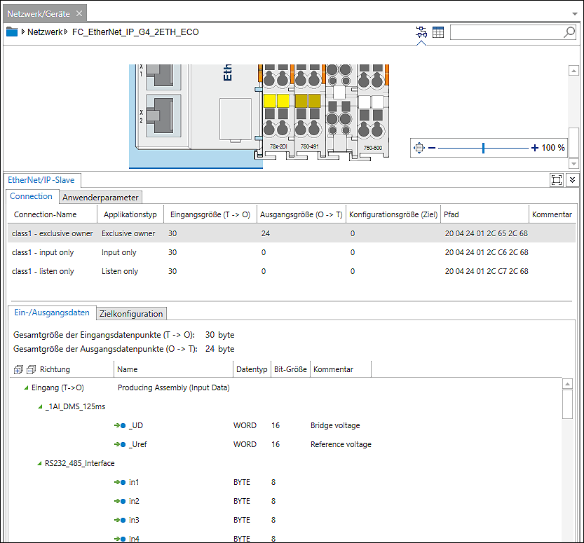 EtherNet/IP-Datenpunktkonfigurator