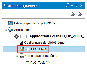 Ouvrir le programme principal du maître