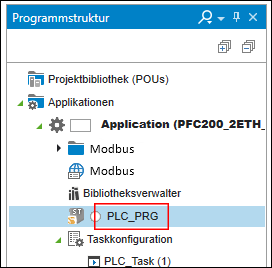 Hauptprogramm des Masters öffnen