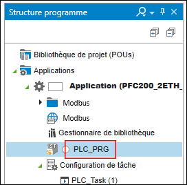 Ouvrir le programme principal du maître