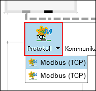 Protokoll auswählen
