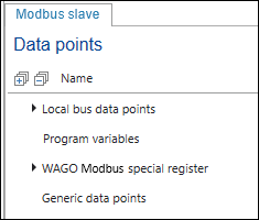 Modbus Data Points