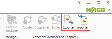 Importer/exporter d'appareils génériques
