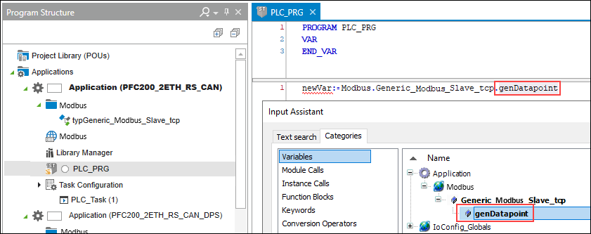 Access to the Variable in the Master Application