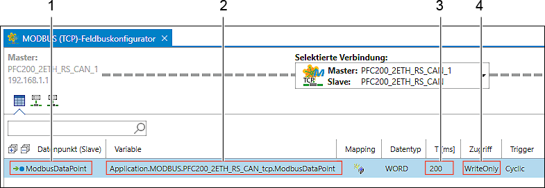 Neue Variable auf dem Master