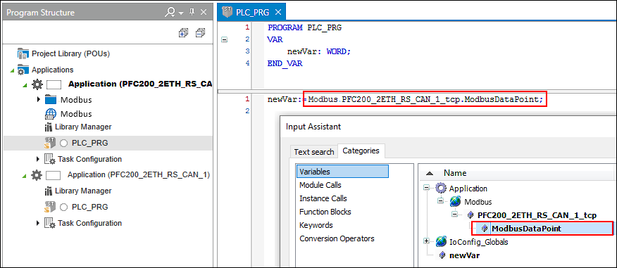 Access to the Variable of the Master Application