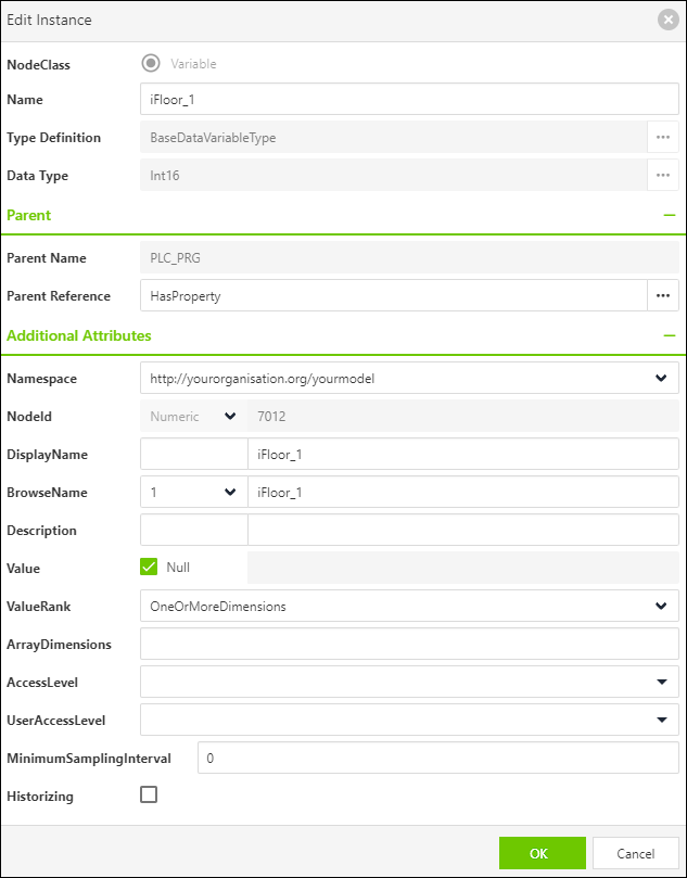 Edit Instance