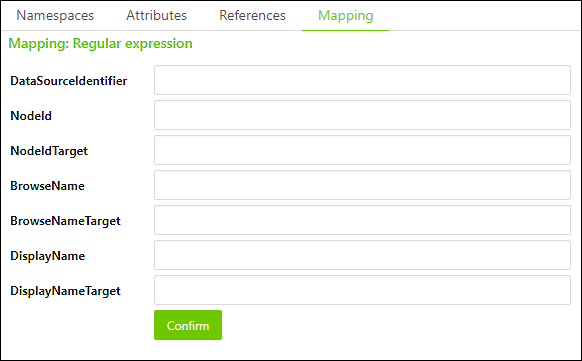 Regular Expressions in the “Mapping” Tab