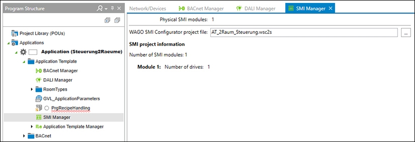 IEC Development Environment: SMI Manager Program Structure and Workspace