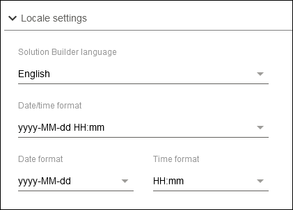 Side Menu > Settings > “Regional Settings” Area