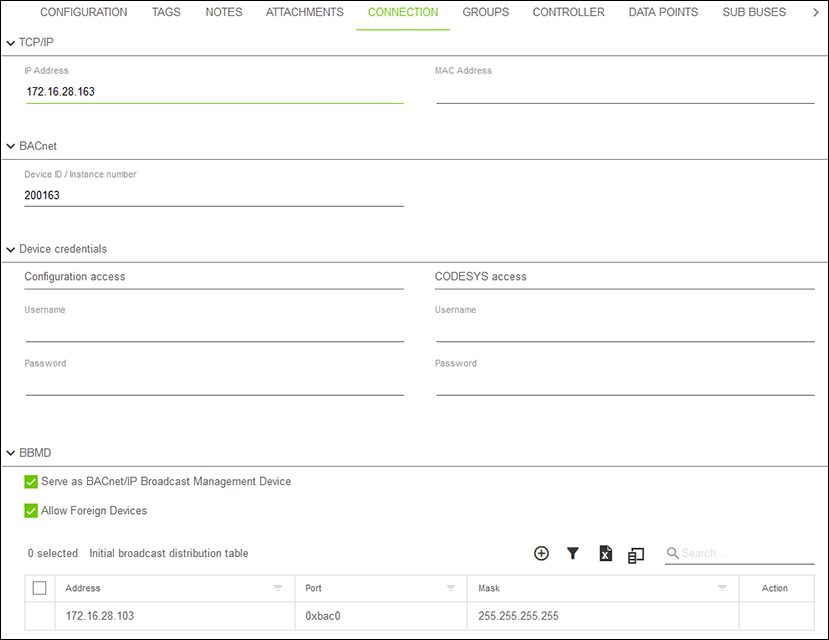 Side Menu > “Solutions” Menu Item > “Configuration” Menu Item > “CONNECTION” Tab – Introduction