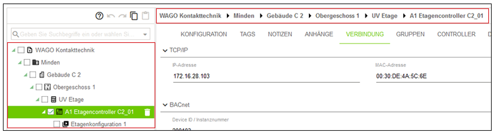 Zusammenhang von Entitätenbaum und Entitätenpfad