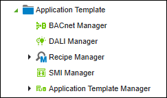 “Manager” objects in the program structure of a development environment