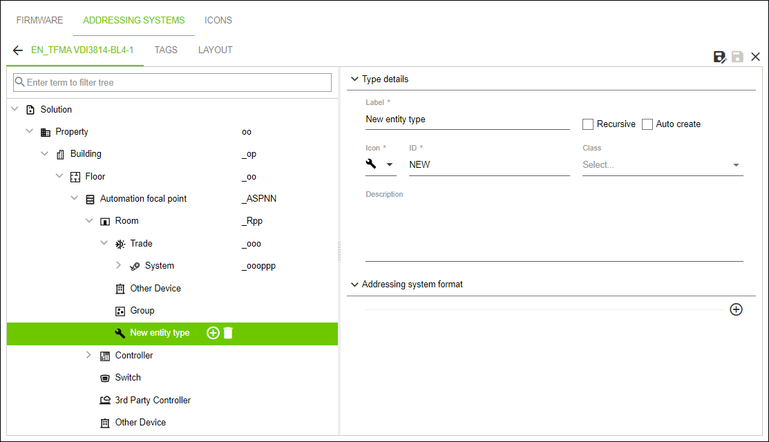 Entity Properties after a New Entity Type is Created