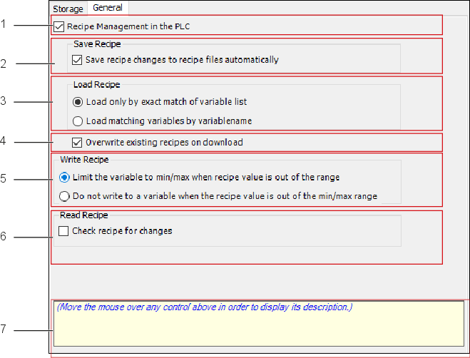 IEC Development Environment: Workspace of the Formula Manager > “General” Tab