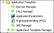 “Manager” objects in the program structure of a development environment