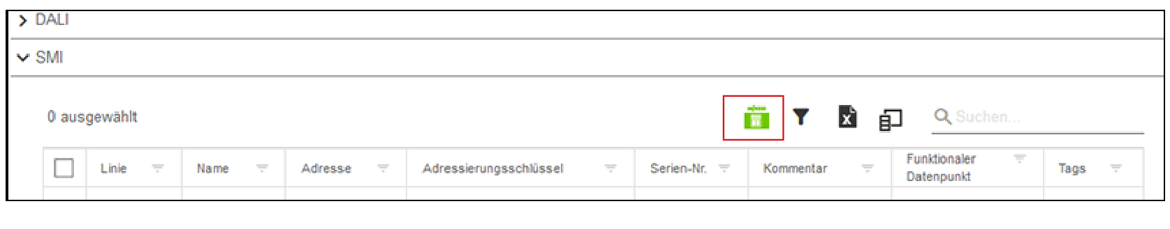 “SUB-BUSES“ Tab > Buttons for Configurators