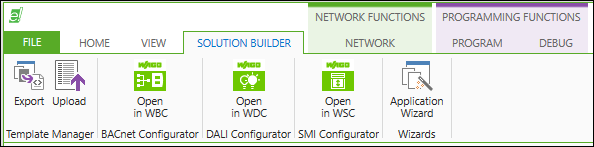 e!COCKPIT WAGO Solution Builder Plug-in ribbon
