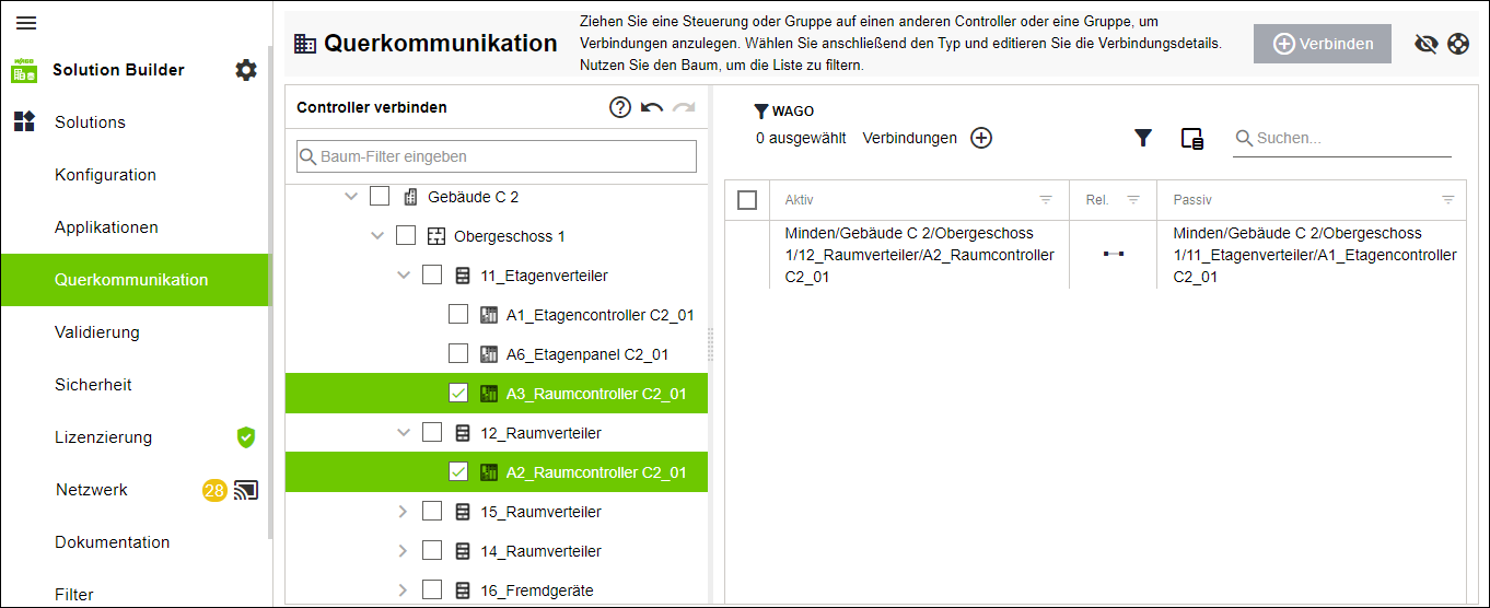 Querkommunikation einrichten
