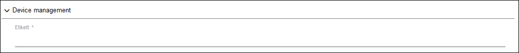 Seitenmenü > Repository > Register „ADRESSIERUNGSSYSTEME“ > Editor > Bereich „Geräteverwaltung“