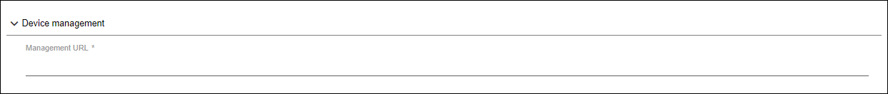 Side Menu > Repository > “ADDRESSING SYSTEMS“ Tab > Editor > “Device Management” Area