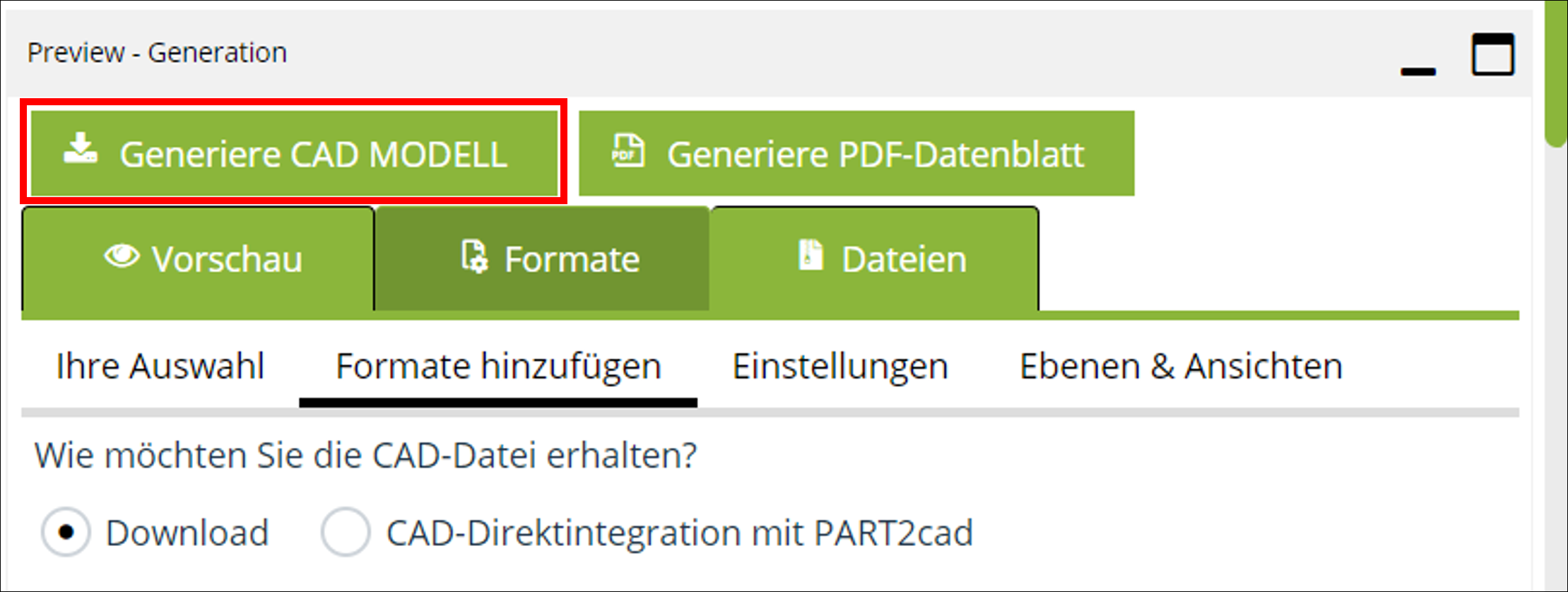 CAD-Modell generieren