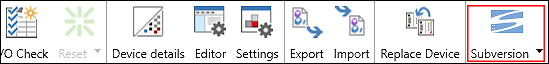“SUBVERSION” in the Context Menu of a Device