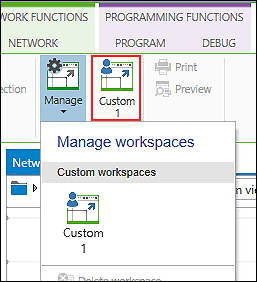 User-Defined Workspace