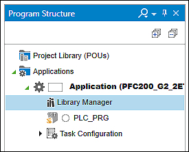 Library Manager in the Program Structure