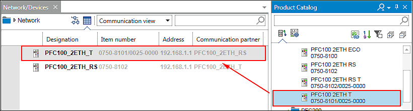 Device Replace in the Tabular Network View
