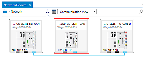 Opening Device Detail View via Network View