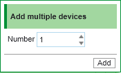 Adding Several Identical Devices