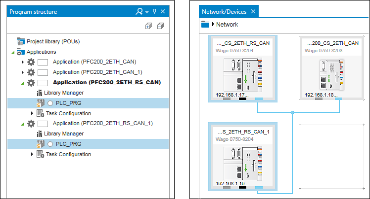 Multiple Selection in Tree Structures or Network View