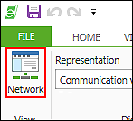 Switch to Network View via the “NETWORK” Tab