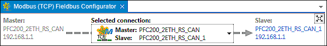 Header of the Fieldbus Configurator: Modbus Fieldbus Configurator)