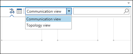 Switching between Communication View and Topology View
