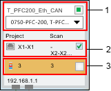 Scanned Device in the Graphical View