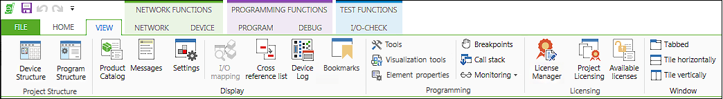 Displaying Panels