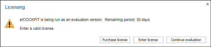 Display of the License Status