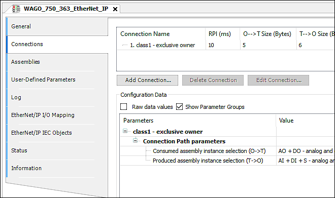Configuring EtherNet/IP Slave