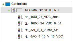 Designation of I/O modules in e!COCKPIT